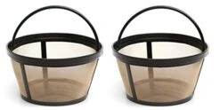 Mr. Coffee® 2 X Permanent Basket-Style Gold Tone Coffee Filter Designed For Mr. Coffee 10-12 Cup Basket-Style Coffeemakers