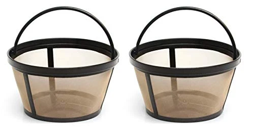 Mr. Coffee® 2 X Permanent Basket-Style Gold Tone Coffee Filter Designed For Mr. Coffee 10-12 Cup Basket-Style Coffeemakers