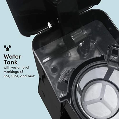 HC111A Personal Single-Serve Compact Coffee Maker, With Pause N Serve, Reusable Filter, On/Off Switch, Water Level Indicator, 14-oz, Black - Image 5