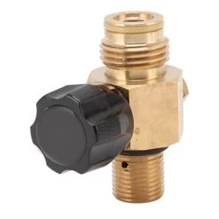 Emoshayoga CO2 Refill Adapter, Black CO2 Cylinder Refill Connector 5000psi Maximum Pressure Good Sealing For Home