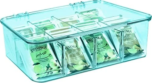 Utopia Home (3 Pack) Tea Bag Organizer - Stackable Tea Bag Storage Organizer With Clear Top Lid- Tea Bag Holder For Counter Tops, Kitchen Cabinets, Pantry, Sweeteners (Clear) - Image 12