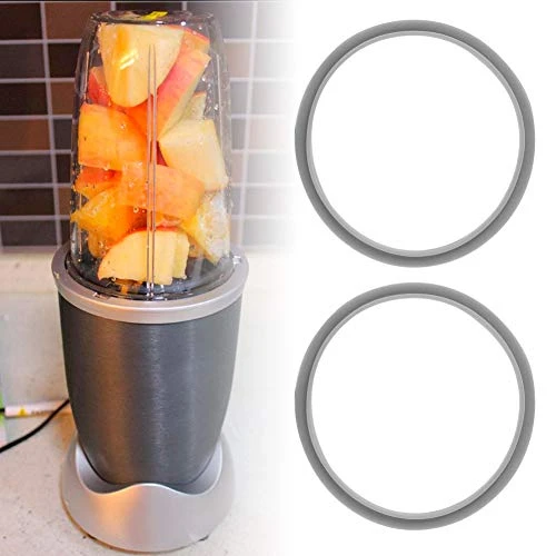 Qiilu Seal Ring Seal Ring For Nutri Bullet Silicone White 2 Pcs New Replacement Gaskets Rubber Seal Ring For Nutri Bullet 900W Juicer - Image 2