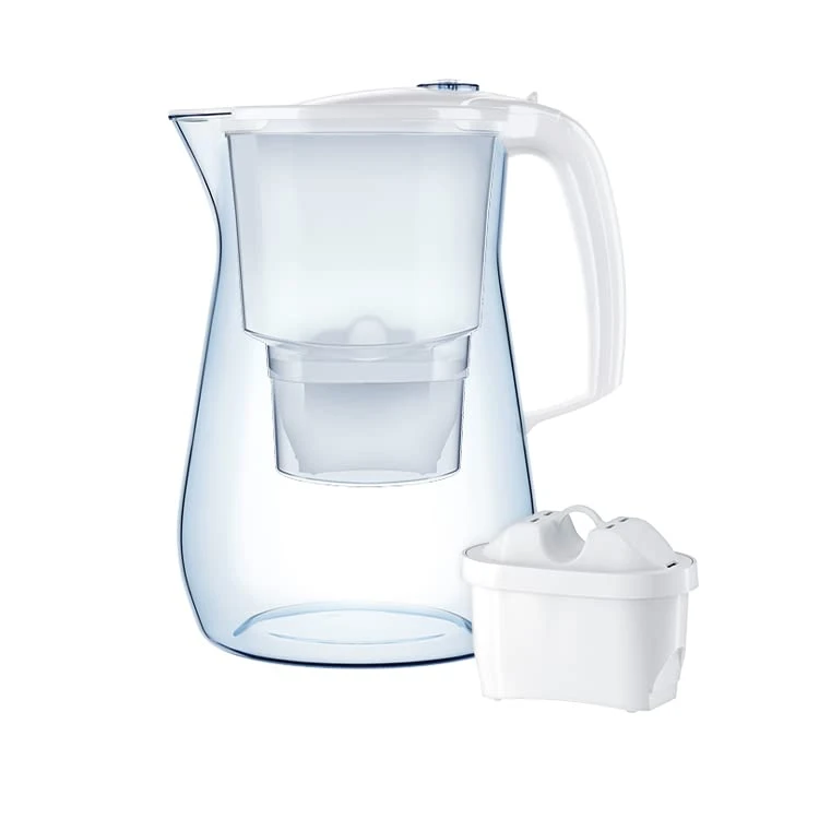 Onyx White With 1 Maxfor Cartridge-Premium Water Filter In Glass Effect For Reducing Limescale Chlorine And Heavy Metals, Volumen 4,2 L - Image 2