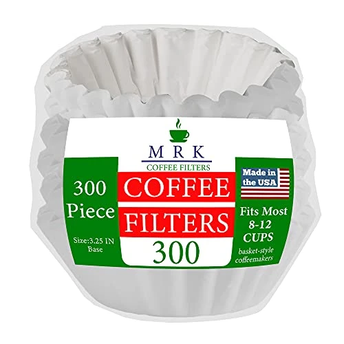 Coffee Filters 8-12 Cup, Basket Coffee Filter, Paper Coffee Filters (300/Pack)