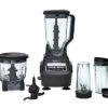 Ninja BL770 Mega Kitchen System, 1500W, 4 Functions For Smoothies, Processing, Dough, Drinks & More, With 72-oz.* Blender Pitcher, 64-oz. Processor Bowl, (2) 16-oz. To-Go Cups & (2) Lids, Black