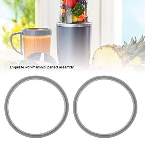 Qiilu Seal Ring Seal Ring For Nutri Bullet Silicone White 2 Pcs New Replacement Gaskets Rubber Seal Ring For Nutri Bullet 900W Juicer - Image 5