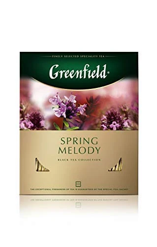 Greenfield Spring Melody Herbal Tea Collection Finely Selected Speciality Tea 100 Double Chamber Teabags With Tags In Foil Sachets - Image 3