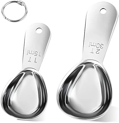 Coffee Scoops Set Of 4, Stainless Steel Coffee Scoops, 2 Coffee Tablespoons (30ml), 2 Measuring Tablespoons (15ml) Coffee Measuring Spoons For Tea, Sugar, Spice Ect (2x15ml+2x30ml Scoops) - Image 11
