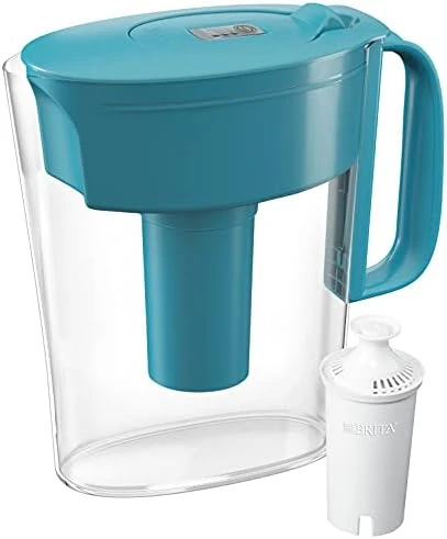 Brita Small 6 Cup Water Filter Pitcher With 1 Standard Filter, BPA Free - Metro, White (Packaging May Vary) - Image 3