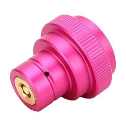 CO2 Cylinder Adapter Connector, Easy Installation Male Thread CO2 Adapter Good Sealing Wear Resistance Lightweight For Maintenance (Pink)