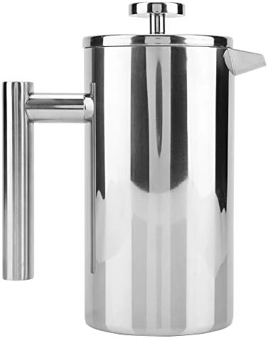 Press Coffee Pot, French Press Coffee Maker Double Walled Stainless Steel Coffee Maker French Press Tea Pot With Filter (800ML) - Image 5