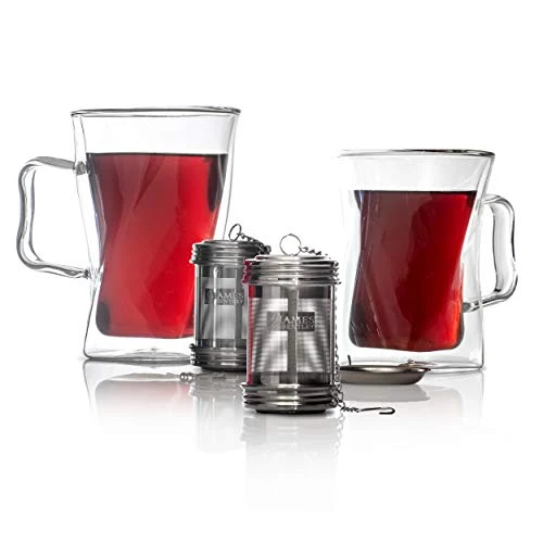 Ea Ball Infuser For Loose Tea 2 PACK Stainless Steel Filters Trainer With Double Screw Threaded Connection For Easy Cleaning Extra Fine Mesh Tea Ball Infuser Brew Tea, Spices & Seasonings - Image 3