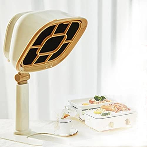 3200 Rpm Portable Desktop Range Hood,Strong Suction And Low Noise,6-Stage Height Adjustment Bbq Hot Pot Extractor,Washable, For Home, Kitchen, Hot Pot,Beige