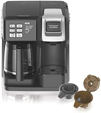 Hamilton Beach (49976) Coffee Maker, Single Serve & Full Coffee Pot,Compatible WithK-Cup Packs Or Ground Coffee, Programmable, FlexBrew, Black (Renewed) - Image 6