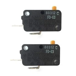 3405-001034 Microwave Door Switch Replacement For Samsung LG GE Kenmore Microwave SZM-V16-FD-63 3405-000178 AP4044834 (Normally Open)(Pack Of 2)