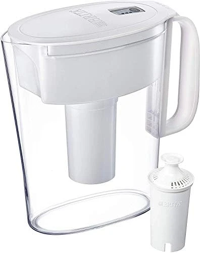 Brita Small 6 Cup Water Filter Pitcher With 1 Standard Filter, BPA Free - Metro, White (Packaging May Vary) - Image 2