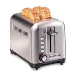 2 Slice Toaster, With Bagel, Defrost & Reheat Settings, Stainless Steel (22990)