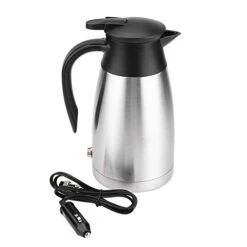 1000ML Car Electric Kettle, Water Heater Bottle 12/24V Heating Boiler 304 Stainless Steel Mug Kettle For Travel Camping Lorry Truck-Food-Grade