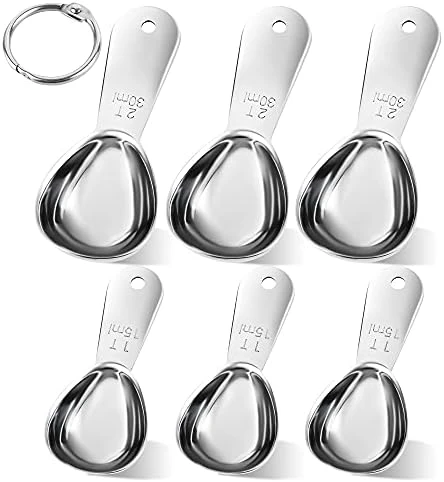 Coffee Scoops Set Of 4, Stainless Steel Coffee Scoops, 2 Coffee Tablespoons (30ml), 2 Measuring Tablespoons (15ml) Coffee Measuring Spoons For Tea, Sugar, Spice Ect (2x15ml+2x30ml Scoops) - Image 10