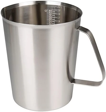 Measuring Cup, Stainless Steel Measuring Cup (16 Ounce/ 0.5 Liter- 2 Cup), Milk Frothing Pitcher, Steaming Pitcher, Milk Frothing Cup Jug With Marking With Handle For Espresso Machines, Latte Art - Image 9