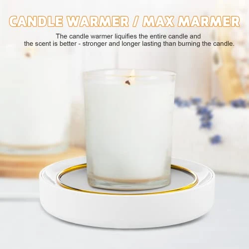 Coffee Mug Warmer, Coffee Warmer For Desk, With Auto Shut Off - 2 Temperature Setting With Light, Smart Coffee Warmer, Electric Beverage Warmer For Coffee, Hot Cocoa, Tea, Milk - Image 3