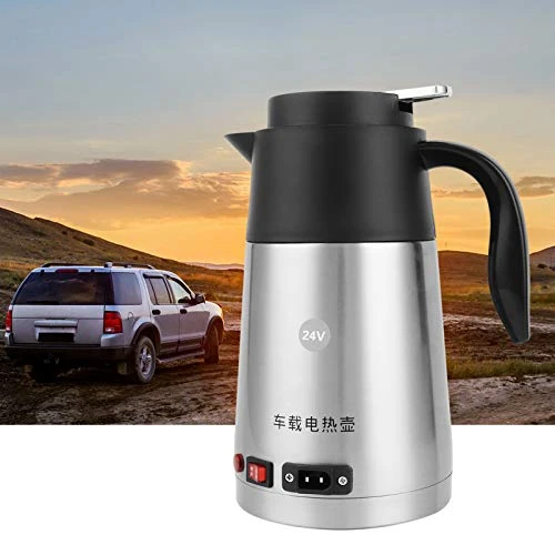 Electric Car Kettle24V 1200ml 200W Stainless Steel Electric Insulation Heating Mug Boil Water Heating Cup Car Egg Cooker With Car Cigarette Lighter For Car Travel - Image 6