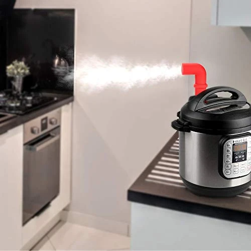 Steam Release Accessory, 360 Rotation Silicone Steam Diverter For Instant Pots Duo/Duo Plus/Smart/Ultra Models, Cupboard/Cabinet Savior-Black - Image 4