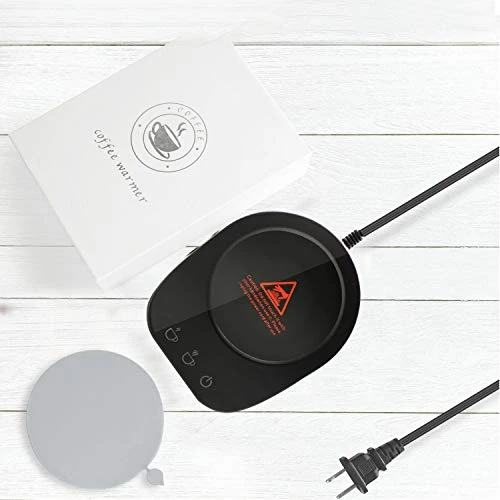 Coffee Mug Warmer - Desktop Beverage Warmer - Electric Cup Warmer Tea Water Cocoa Milk For Office Desk And Home Use 110V Best Gift For Coffee Lovers With Automatic Shut Off Function Black (Black) - Image 7