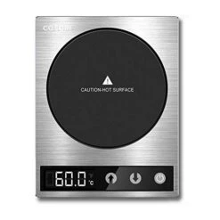 Mug Warmer & Coffee Cup Warmer For Desk Coffee Gift, Beverage Heater For Home And Office Use, Pressure Sensor Technology, Auto Shut Off, Digital Temp Control, 77-194℉, Silver