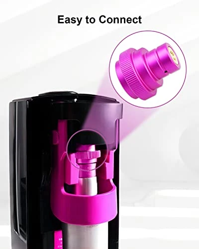 CO2 Quick Adapter Upgraded For Soda Water Bubbler Compatible With DUO/Terra/Art, Soda Maker Valve Refill Accessories For Connecting Orginal Blue CO2 Cylinder With TR21-4 Male Thread, Purple - Image 4
