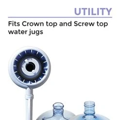 Anual Hand Pressure Drinking Fountain Pressure Pump Water Press Pump Food Grade BPA-Free Fits Most 2-6 Gallon Water Gallons (Excluding Glass Bottle)