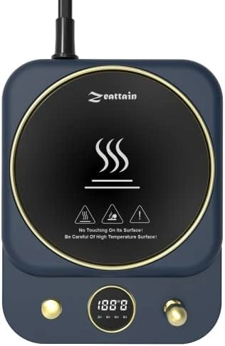 Coffee Mug Warmer For Coffee And Tea Portable Electric Cup Warmer For Travel Office Desk Home Auto Shut Off 26W 4 Temperature Setting For Heating Coffee,Beverage,Milk,Tea,Hot Chocolate Warm - Image 2