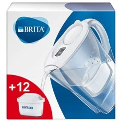 Brita Jahrespaket Cool Weiß Marella Water Filter Jug Annual Pack Maxtra (Pack Of 12), White