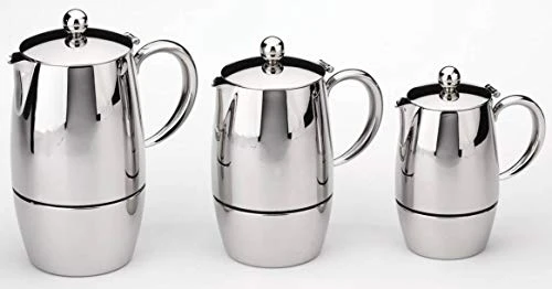 Bellux Stovetop Stainless Steel Espresso Coffee Maker 3 Cup - Image 2