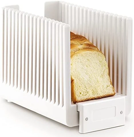 Bread Slicer For Homemade Bread Loaf Bagels, Bread Slicing Guide Easy To Clean Flodable And Campact Bread Cutter Without BPA - Image 5