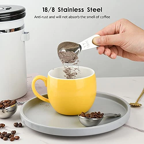 Coffee Scoops Set Of 4, Stainless Steel Coffee Scoops, 2 Coffee Tablespoons (30ml), 2 Measuring Tablespoons (15ml) Coffee Measuring Spoons For Tea, Sugar, Spice Ect (2x15ml+2x30ml Scoops) - Image 4
