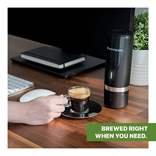 Espresso Bullet Compact Portable Espresso Maker (USB-C Powered Rechargeable) For Capsules And Ground Coffee Set For Travel Sports Outdoors Camping Office Kitchen…Espresso On The Go! - Image 4