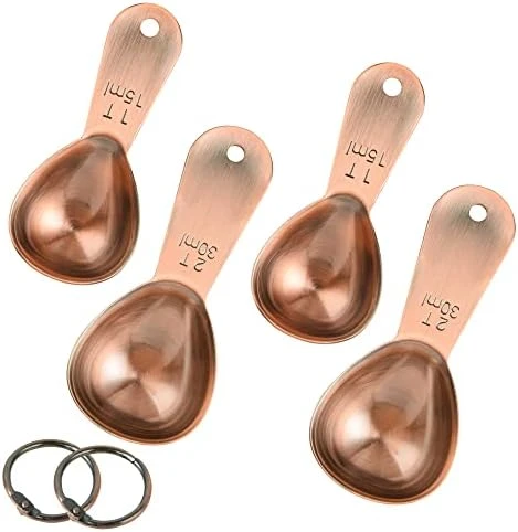 Coffee Scoops Set Of 4, Stainless Steel Coffee Scoops, 2 Coffee Tablespoons (30ml), 2 Measuring Tablespoons (15ml) Coffee Measuring Spoons For Tea, Sugar, Spice Ect (2x15ml+2x30ml Scoops) - Image 9