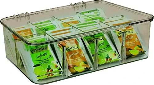 Utopia Home (3 Pack) Tea Bag Organizer - Stackable Tea Bag Storage Organizer With Clear Top Lid- Tea Bag Holder For Counter Tops, Kitchen Cabinets, Pantry, Sweeteners (Clear) - Image 15