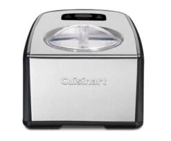 Cuisinart ICE-100 1.5-Quart Ice Cream And Gelato Maker, Fully Automatic With A Commercial Quality Compressor And 2-Paddles, 10-Minute Keep Cool Feature, Black And Stainless Steel