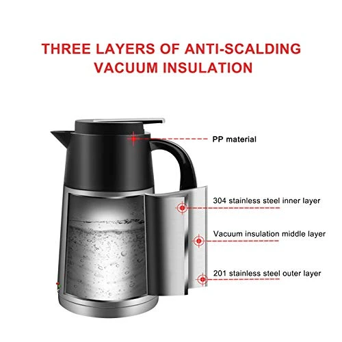 Electric Car Kettle24V 1200ml 200W Stainless Steel Electric Insulation Heating Mug Boil Water Heating Cup Car Egg Cooker With Car Cigarette Lighter For Car Travel - Image 7