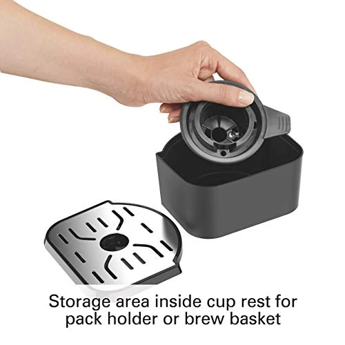 Hamilton Beach (49976) Coffee Maker, Single Serve & Full Coffee Pot,Compatible WithK-Cup Packs Or Ground Coffee, Programmable, FlexBrew, Black (Renewed) - Image 4