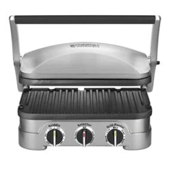 Cuisinart Panini Press, Stainless Steel Griddler, Sandwich Maker & More, 5-IN-1, GR-4NP1