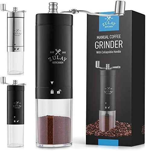 Manual Coffee Grinder With Foldable Handle - Triangular Coffee Grinder Manual With Adjustable Coarse Settings - Portable & Space-Saving Hand Coffee Grinder For Coffee Beans (Black) - Image 7