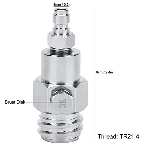 CO2 Tank Adapter, Sturdy Adapter Bottle Connector 6cm With Brass And Nickel Plated For Sodastream/soda Club - Image 3