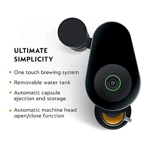 Nespresso VertuoPlus Coffee And Espresso Machine By De'Longhi With Milk Frother, 14 Ounces, Ink Black - Image 3