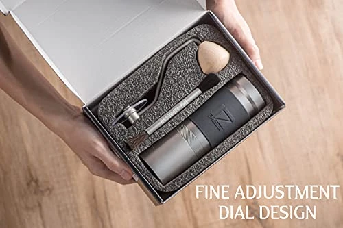 1Zpresso JX PRO Manual Coffee Bean Grinder With Adjustable Setting Patented Conical Burr Grinder For Coffee Bean & Aeropress Drip Coffee Espresso French 35 G Bundled With HogoR Instruction Manual - Image 3