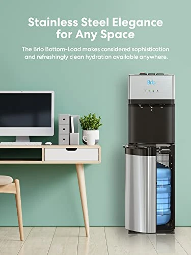 Brio Self Cleaning Bottom Loading Water Cooler Water Dispenser – Limited Edition - 3 Temperature Settings - Hot, Cold - Image 2