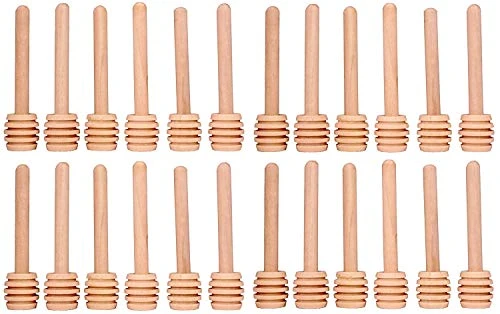 ® 24 Pack Of Mini 3 Inch Wood Honey Dipper Sticks, Server For Honey Jar Dispense Drizzle Honey, Wedding Party Favors - Image 2