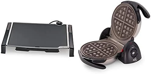 Presto 07073 Electric Tilt-N-fold Griddle, 19", Black & 06852 16-Inch Electric Skillet With Glass Cover - Image 9